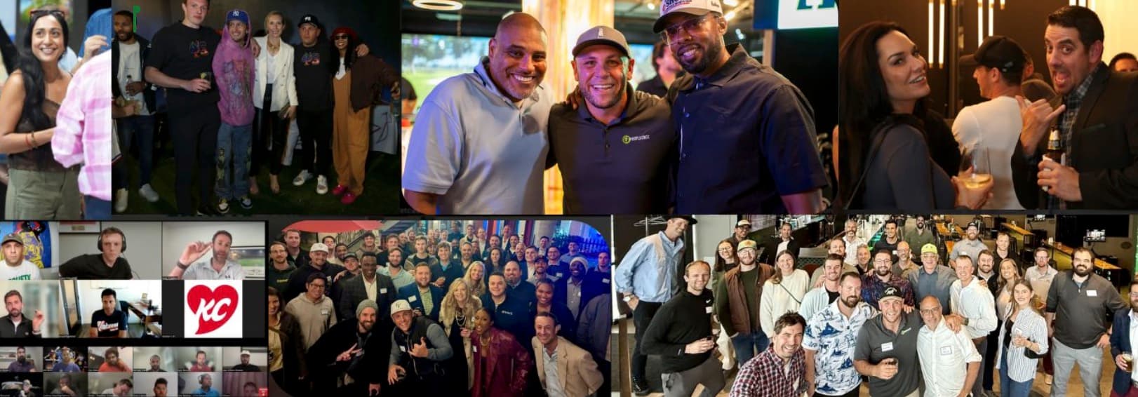 Profluence community members networking at a live event