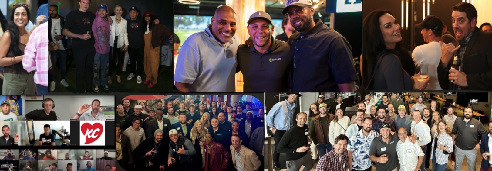 Profluence community members at events and networking