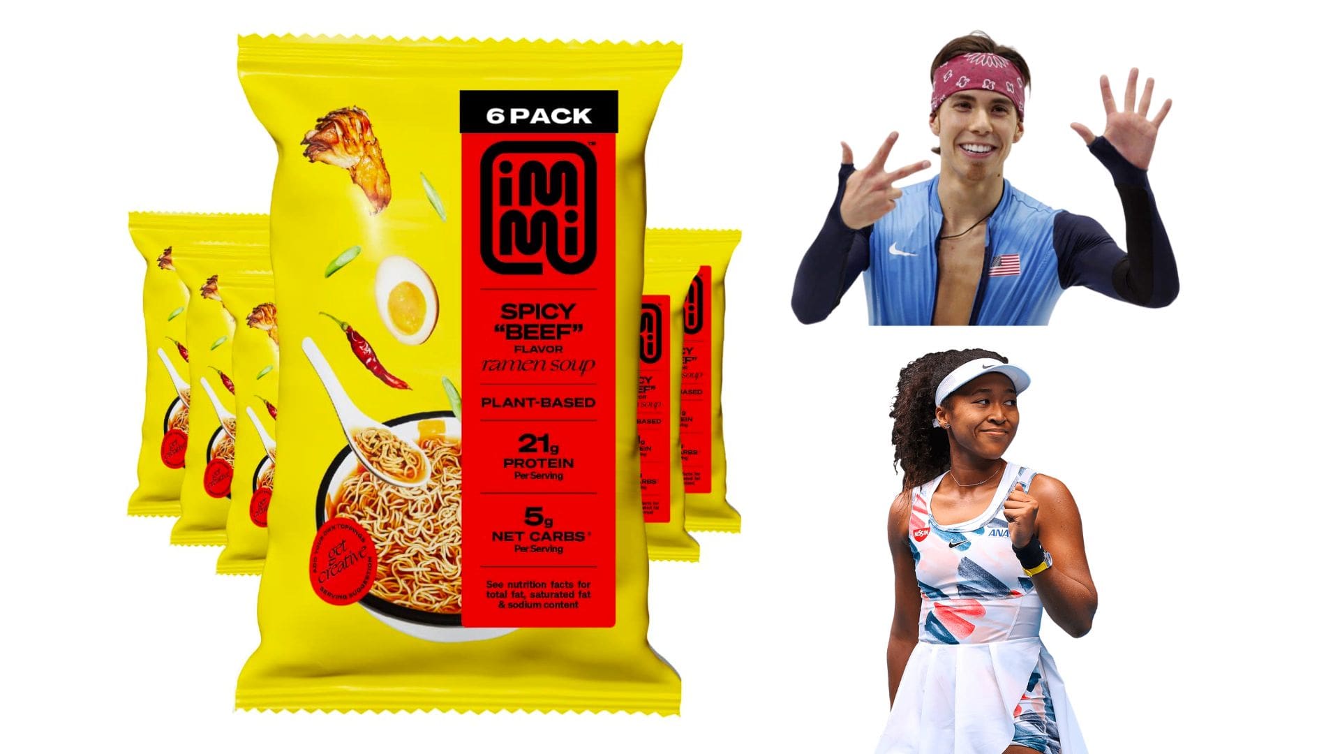 Naomi Osaka and Apolo Ohno Invest in Ramen Brand immi eats