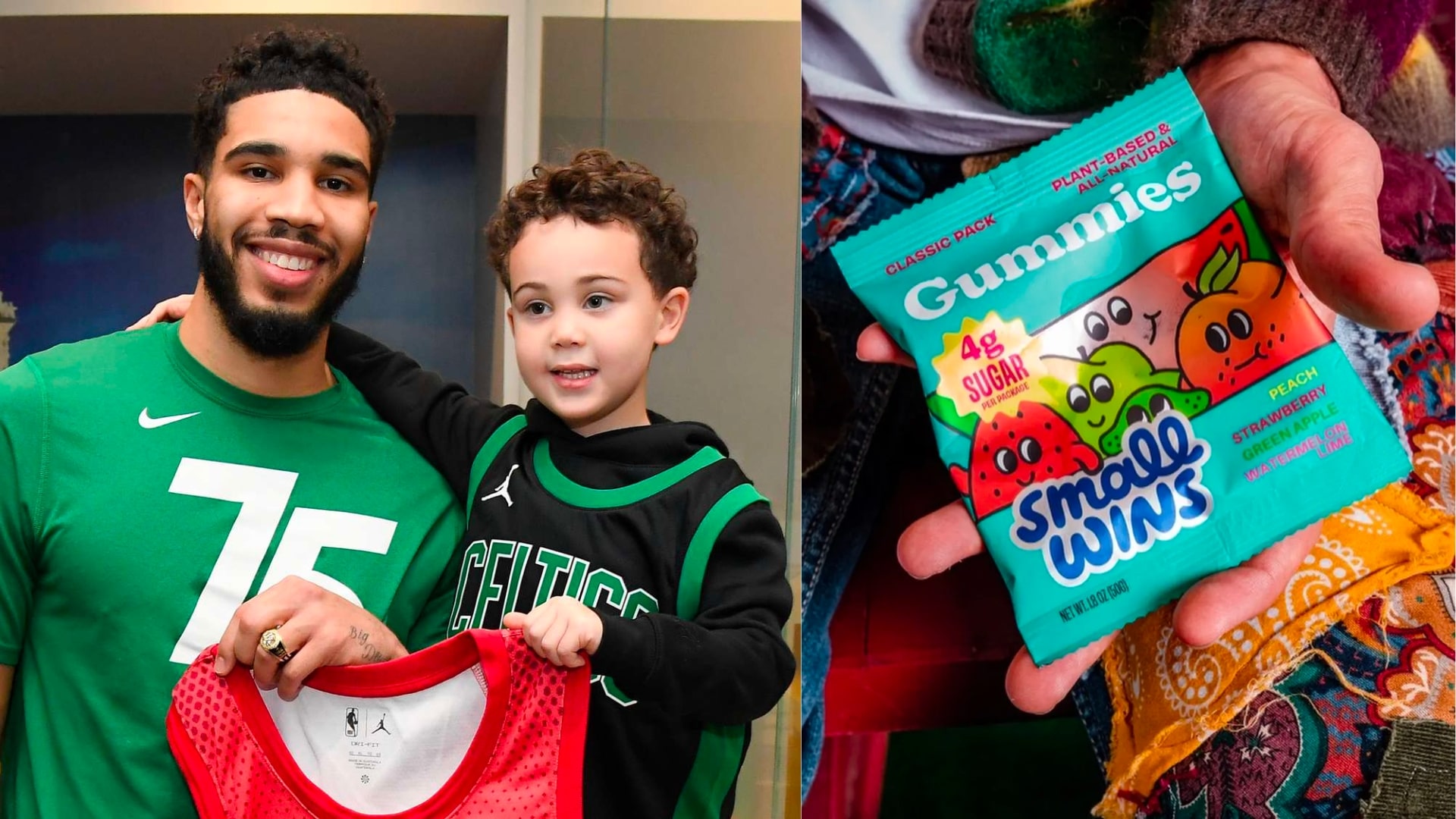 Jayson Tatum Launches Small Wins, a Healthier Candy Gummy